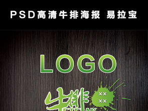 PSD高清牛排海報與易拉寶X展架設計服務，專業代理，助力餐飲營銷